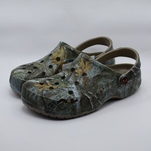 Crocs Baya Realtree APX Edge Camo Clogs Size Mens 9 / Womens 11 210511-90H NEW